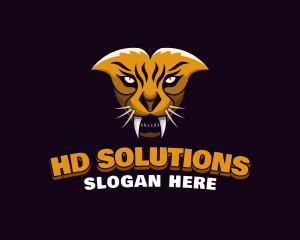 Tiger Animal Gaming logo design