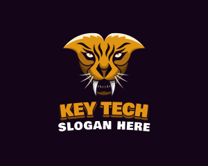 Tiger Animal Gaming logo design