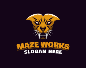 Tiger Animal Gaming logo design