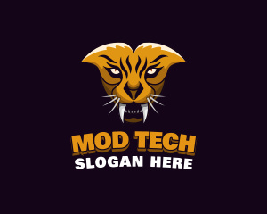 Tiger Animal Gaming logo design