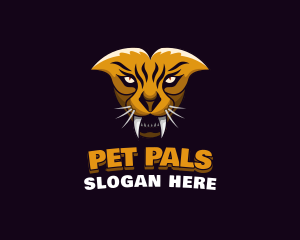 Tiger Animal Gaming logo design