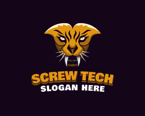 Tiger Animal Gaming logo design