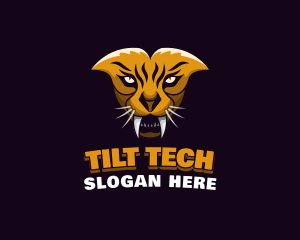 Tiger Animal Gaming logo design