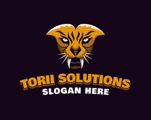 Tiger Animal Gaming logo design