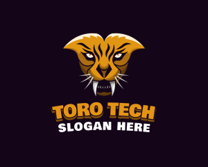 Tiger Animal Gaming logo design