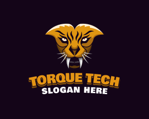 Tiger Animal Gaming logo design