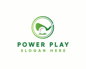Athlete - Golf Sports Athlete logo design