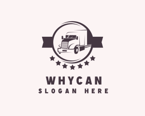 Truck - Trailer Truck Badge logo design