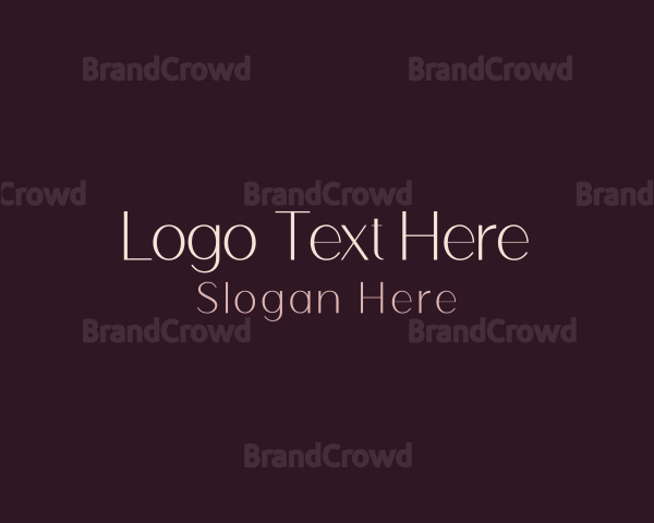 Classy Elegant Wordmark Logo