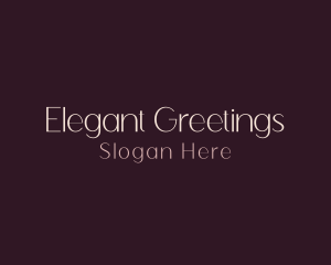 Classy Elegant Wordmark logo design