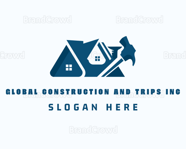 Hammer Construction Builder Logo