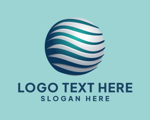 Technology - Global Technology Wave logo design