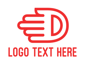 Partnership - Logistics Hand Letter D logo design