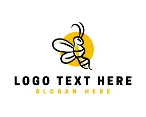 Flying Bee Wasp  Logo