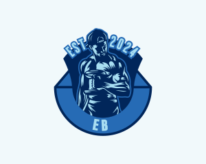 Bodybuilding - Strong Dumbbell Workout logo design
