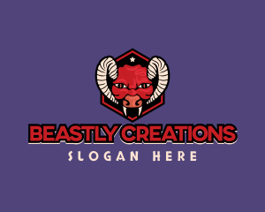 Monster Demon Horn logo design