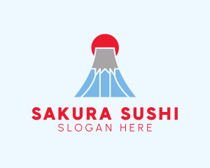 Japanese Mountain Destination logo design