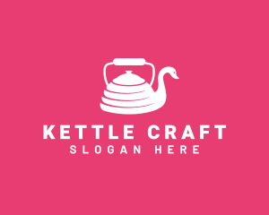 Kettle Swan Bird logo design