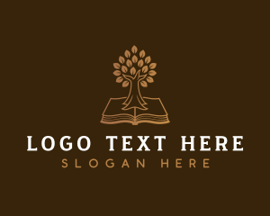 Education Tree Book logo design