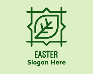Healthy Diet - Green Leaf Square logo design