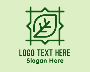 Square - Green Leaf Square logo design