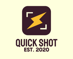 Shot - Flash Bolt App logo design
