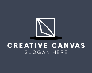 Artsy - Paper Sheet Frame Fold logo design