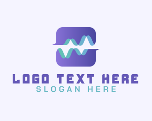 Digital - Abstract Water Wave App logo design