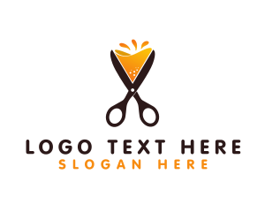 Scissors Beverage Drink logo design