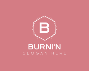 Minimalist Boutique Hexagon logo design