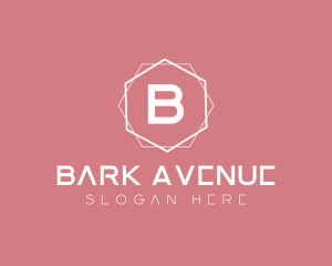 Minimalist Boutique Hexagon logo design