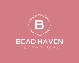 Minimalist Boutique Hexagon logo design