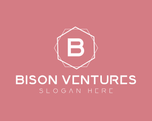 Minimalist Boutique Hexagon logo design