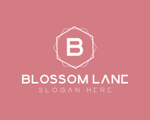 Minimalist Boutique Hexagon logo design