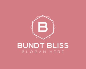 Minimalist Boutique Hexagon logo design