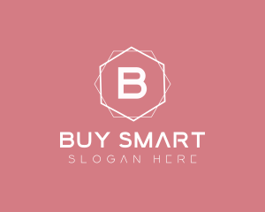 Minimalist Boutique Hexagon logo design