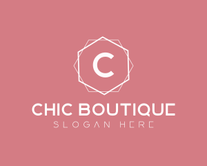 Boutique - Minimalist Boutique Hexagon logo design