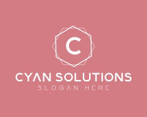 Minimalist Boutique Hexagon logo design