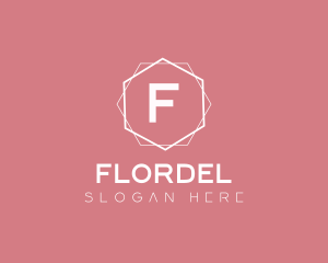 Minimalist Boutique Hexagon logo design