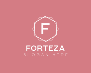 Minimalist Boutique Hexagon logo design