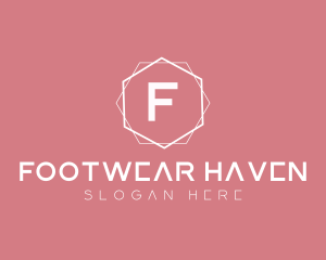 Minimalist Boutique Hexagon logo design