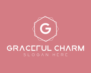 Minimalist Boutique Hexagon logo design