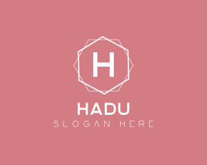 Minimalist Boutique Hexagon logo design