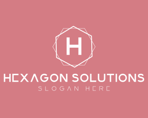 Hexagon - Minimalist Boutique Hexagon logo design