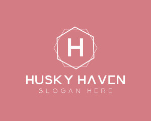 Minimalist Boutique Hexagon logo design