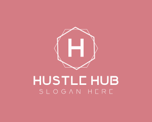 Minimalist Boutique Hexagon logo design