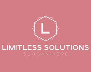 Minimalist Boutique Hexagon logo design