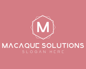 Minimalist Boutique Hexagon logo design