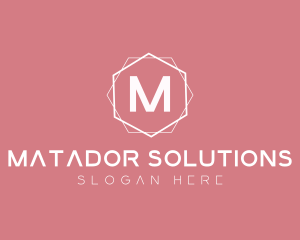 Minimalist Boutique Hexagon logo design