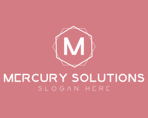 Minimalist Boutique Hexagon logo design